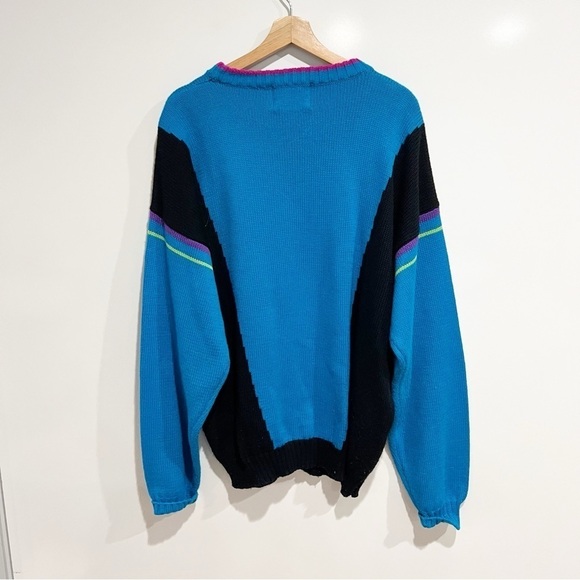 Vintage Obermeyer 90’s Wool Abstract Ski Sweater - Picture 2 of 9
